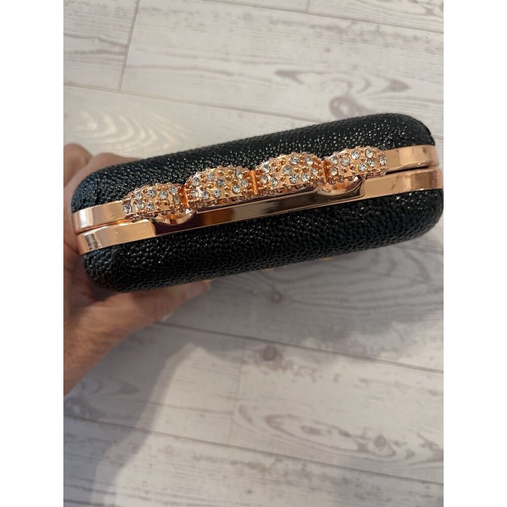 BLING RHINESTONES EVENING CLUTCH HAND BAG "LOVELY N.Y." ONE of A Kind! A-10
